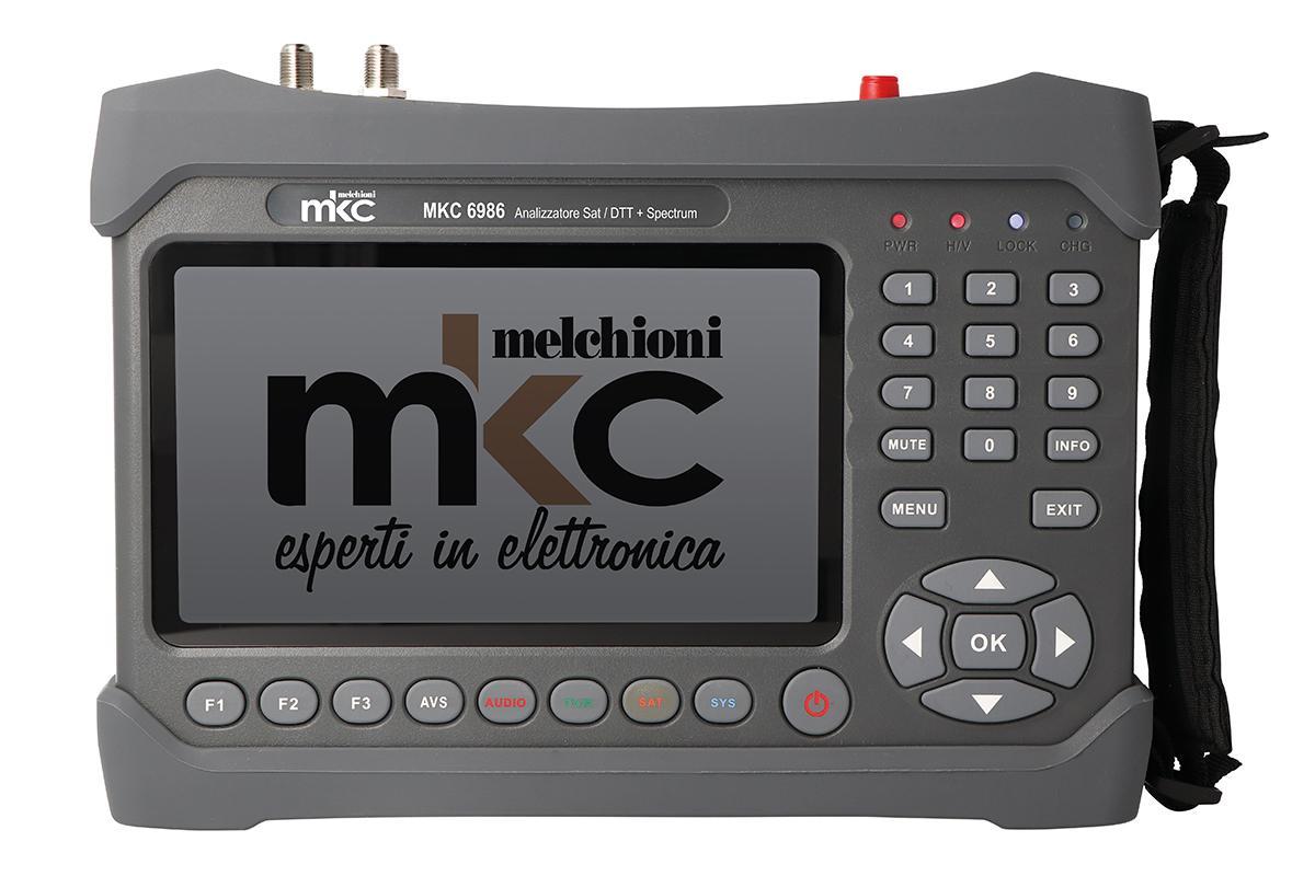 analizzatore satellitare mkc 6986 con schermo lcd per misurazione segnali digitali analizzatore satellitare mkc 6986 con display lcd 7 pollici per segnali tv e fibra ottica