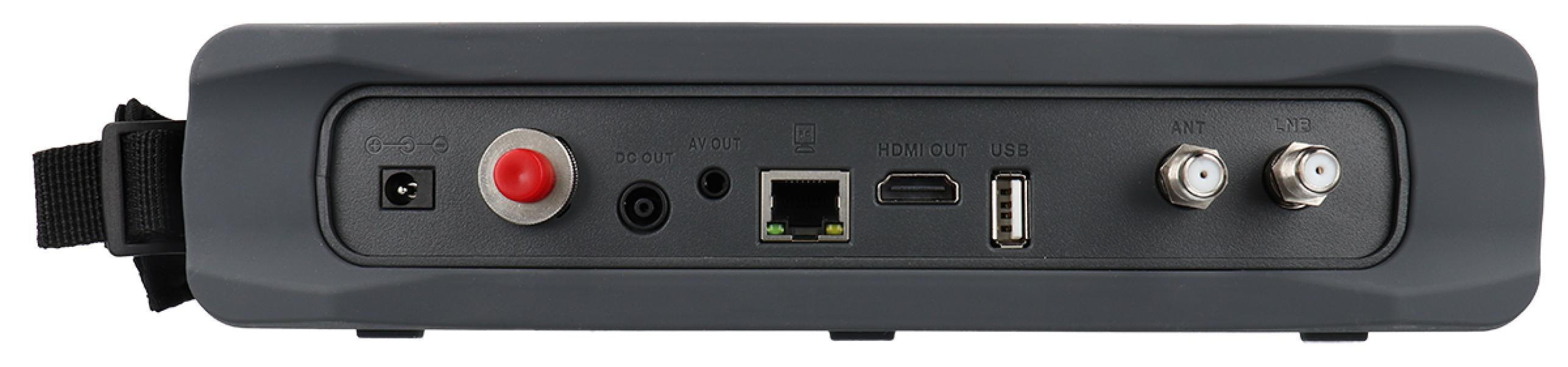 connessioni posteriori e servizi avanzati analizzatore satellitare mkc retro analizzatore satellitare mkc 6986 con uscita di servizio e connettori multifunzione