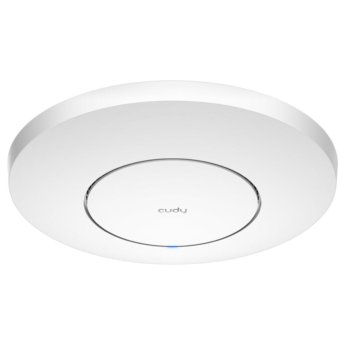 access point cudy ax3000 wi-fi 6 vista laterale access point cudy ax3000 wi-fi 6 installazione a soffitto profilo laterale