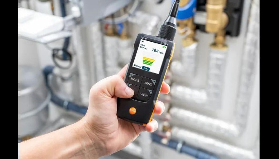 Rilevatore fughe gas Testo Ex impiego su impianti tecnici Utilizzo rilevatore fughe gas Testo in impianto tecnico da parte di professionista