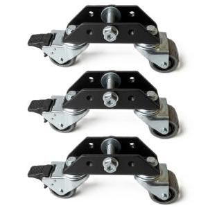 Kit 3 ruote piroettanti con freno per elevatore  wigr-2710 16012002