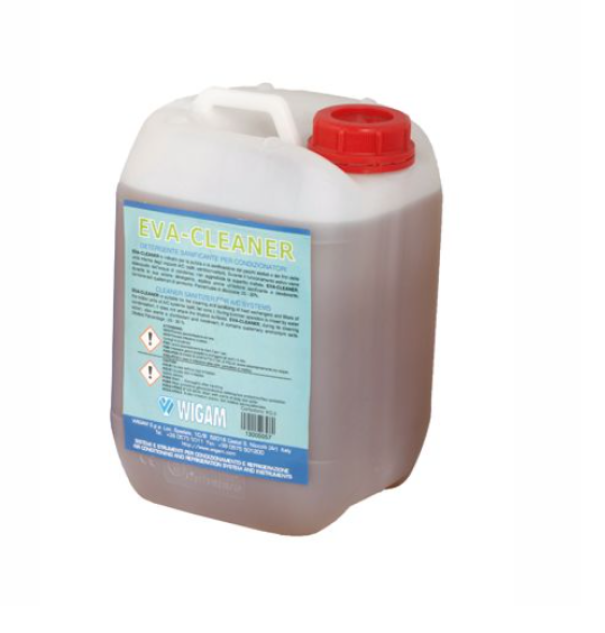 Detergente sanificante WIGAM EVA-CLEANER per unitu00e0 interne climatizzazione confezione 5 kg vista frontale