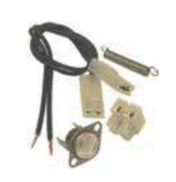 termostato contatto bimetallico G.T. Comis per fan coil installazione semplice termostato a contatto bimetallico per fan coil G.T. Comis con molla e fili di collegamento