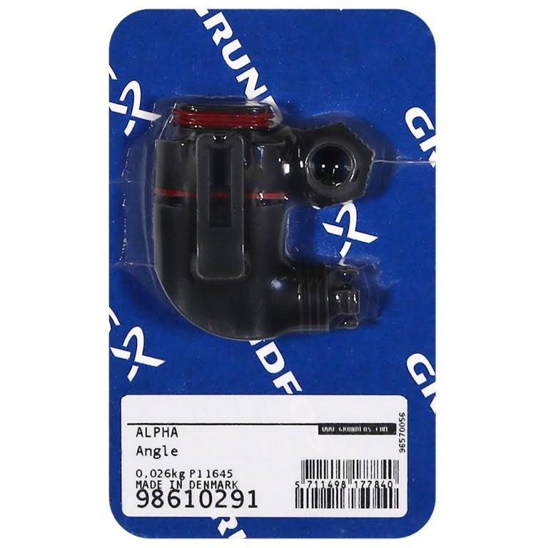 ricambio angolare Grundfos Alpha per circolatore idraulico raccordo angolare completo di ricambio per circolatore Grundfos Alpha compatibile con impianti idraulici